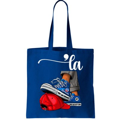 Kamala Harris High Heels Stepping On Red Maga Hat Tote Bag