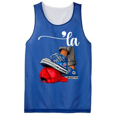 Kamala Harris High Heels Stepping On Red Maga Hat Mesh Reversible Basketball Jersey Tank