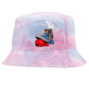 Kamala Harris High Heels Stepping On Red Maga Hat Tie-Dyed Bucket Hat