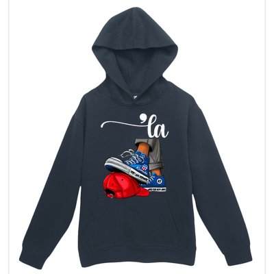 Kamala Harris High Heels Stepping On Red Maga Hat Urban Pullover Hoodie