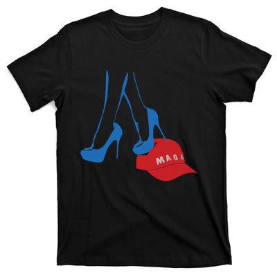 Kamala Harris Heel Stepping On Maga Hat Anti Trump T-Shirt