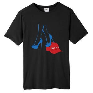 Kamala Harris Heel Stepping On Maga Hat Anti Trump Tall Fusion ChromaSoft Performance T-Shirt