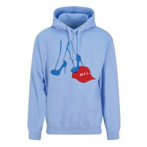 Kamala Harris Heel Stepping On Maga Hat Anti Trump Unisex Surf Hoodie