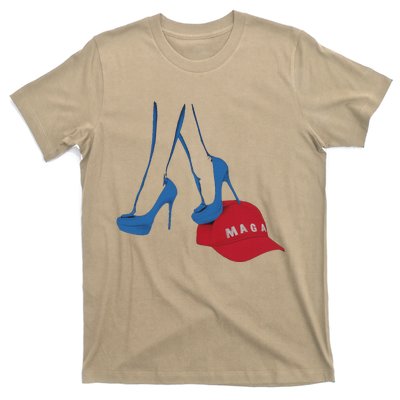 Kamala Harris Heel Stepping On Maga Hat Anti Trump T-Shirt