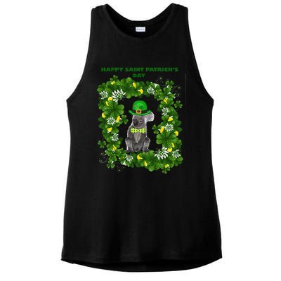 KOALAS HELP Happy Saint Patrick's Day Ladies PosiCharge Tri-Blend Wicking Tank