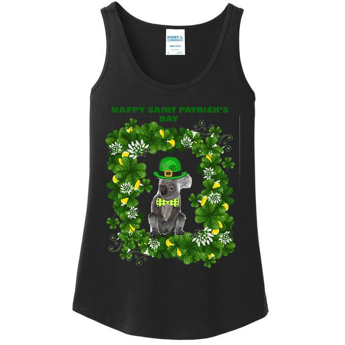 KOALAS HELP Happy Saint Patrick's Day Ladies Essential Tank