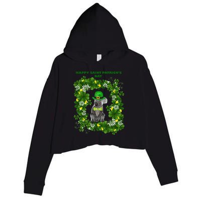 KOALAS HELP Happy Saint Patrick's Day Crop Fleece Hoodie