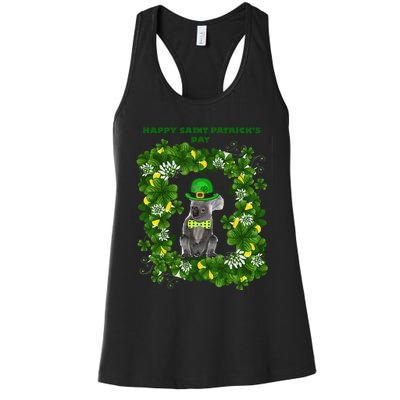 KOALAS HELP Happy Saint Patrick's Day Women's Racerback Tank