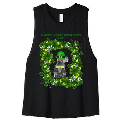 KOALAS HELP Happy Saint Patrick's Day Women's Racerback Cropped Tank