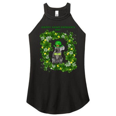 KOALAS HELP Happy Saint Patrick's Day Women's Perfect Tri Rocker Tank