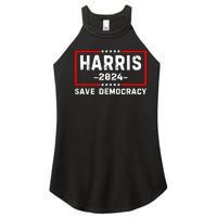 Kamala Harris Harris 2024 Us Flag Democratic President Women's Perfect Tri Rocker Tank