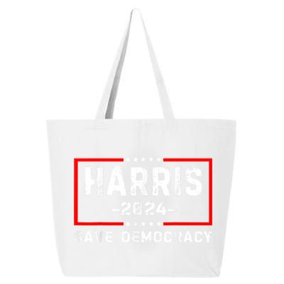 Kamala Harris Harris 2024 Us Flag Democratic President 25L Jumbo Tote