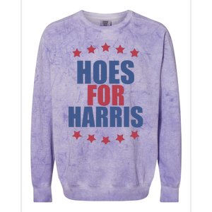 Kamala Harris Hoes For Harris Colorblast Crewneck Sweatshirt