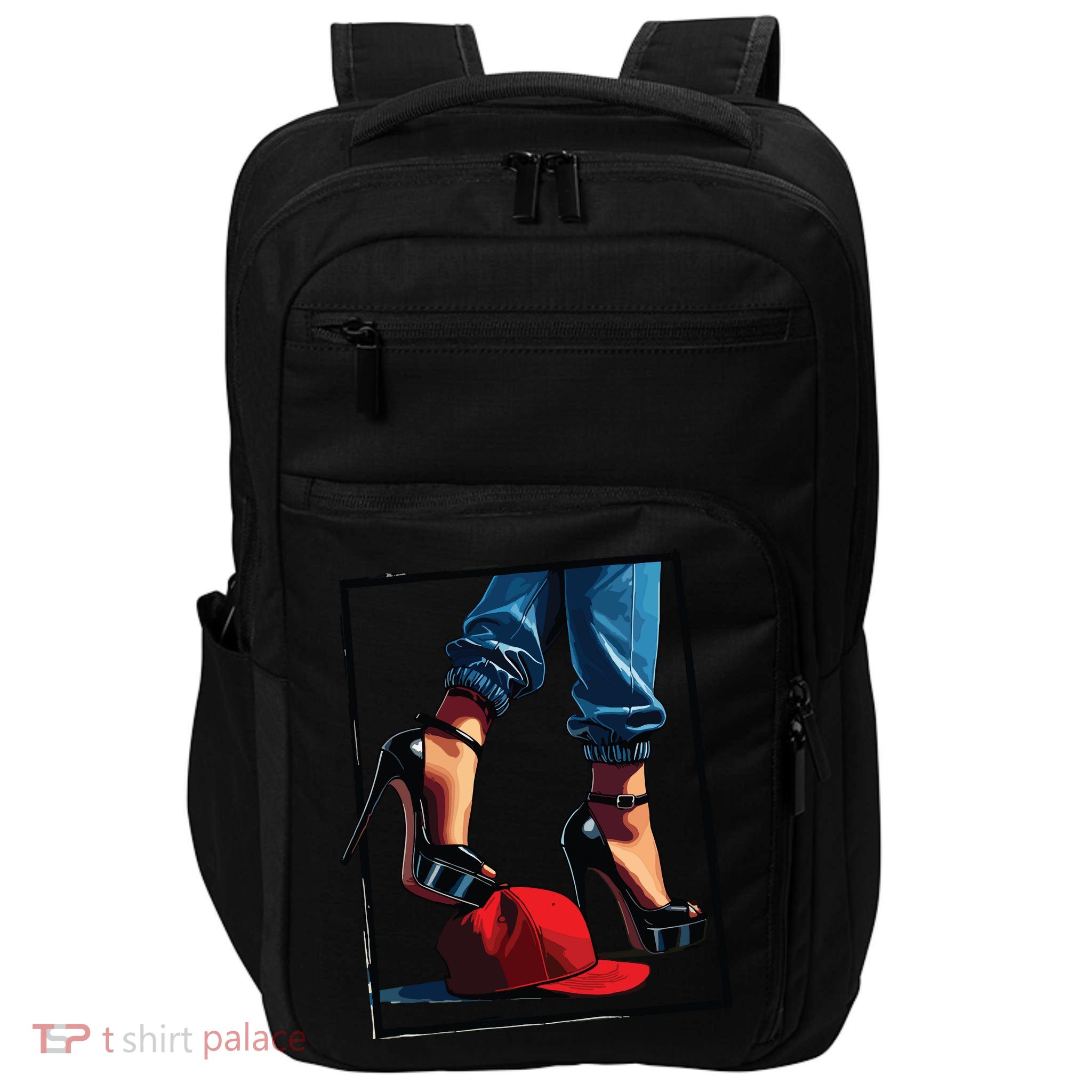 Kamala Harris Heels Stepping On Maga Hat Impact Tech Backpack