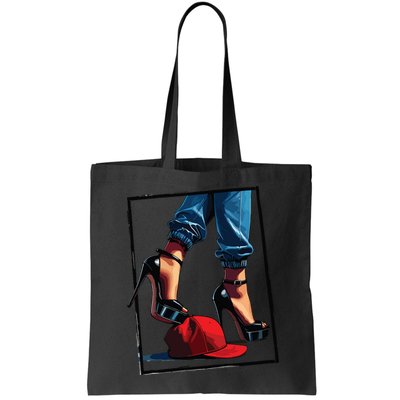 Kamala Harris Heels Stepping On Maga Hat Bag