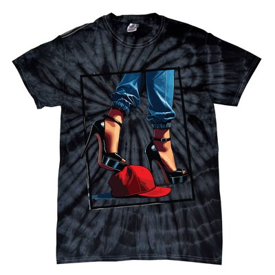 Kamala Harris Heels Stepping On Maga Hat Tie-Dye T-Shirt