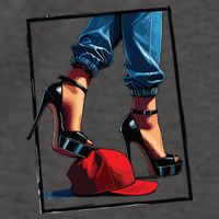 Kamala Harris Heels Stepping On Maga Hat Vector Backpack