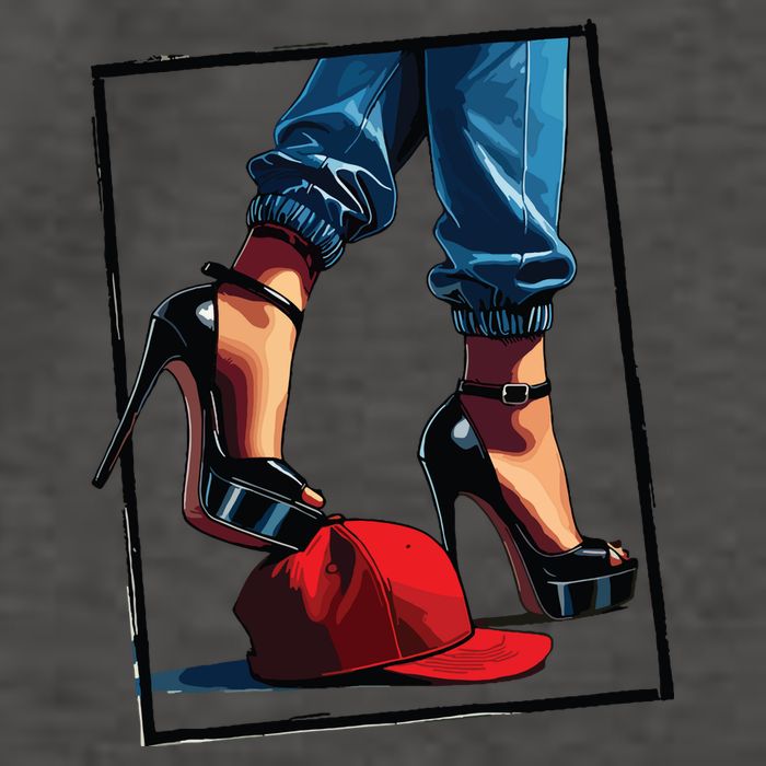 Kamala Harris Heels Stepping On Maga Hat Vector Backpack
