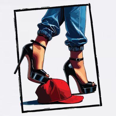 Kamala Harris Heels Stepping On Maga Hat T-Shirt