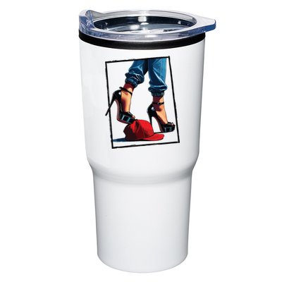 Kamala Harris Heels Stepping On Maga Hat Tumbler