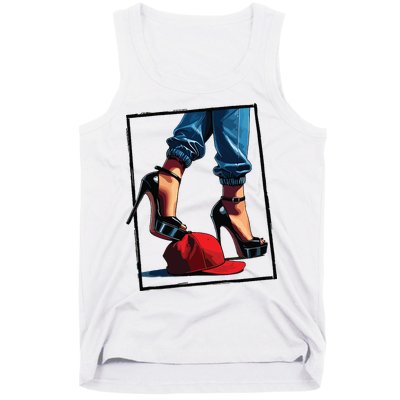 Kamala Harris Heels Stepping On Maga Hat Tank Top
