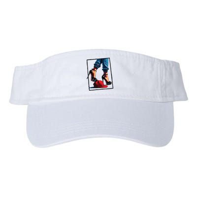Kamala Harris Heels Stepping On Maga Hat Visor