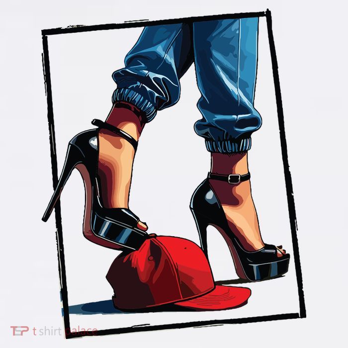 Kamala Harris Heels Stepping On Maga Hat Womens T-Shirt