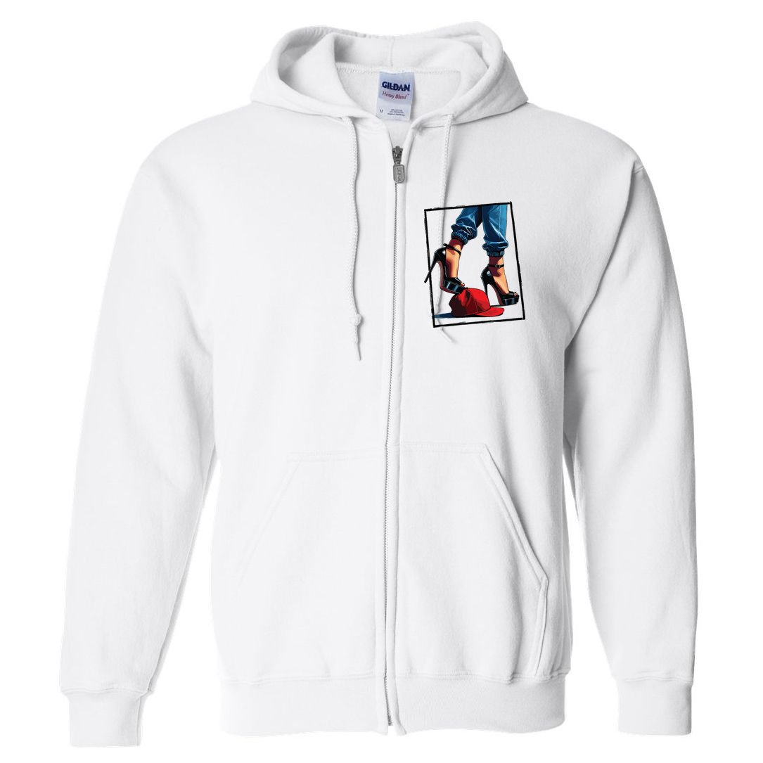 Kamala Harris Heels Stepping On Maga Hat Full Zip Hoodie