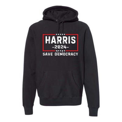 Kamala Harris Harris 2024 Us Flag Democratic President Premium Hoodie