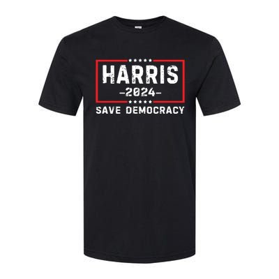 Kamala Harris Harris 2024 Us Flag Democratic President Softstyle® CVC T-Shirt