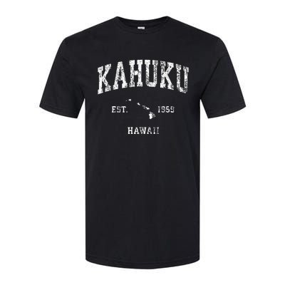 Kahuku Hawaii Hi Vintage Athletic Sports Design Softstyle CVC T-Shirt