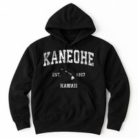 Kaneohe Hawaii Hi Vintage Athletic Sports Design Hoodie