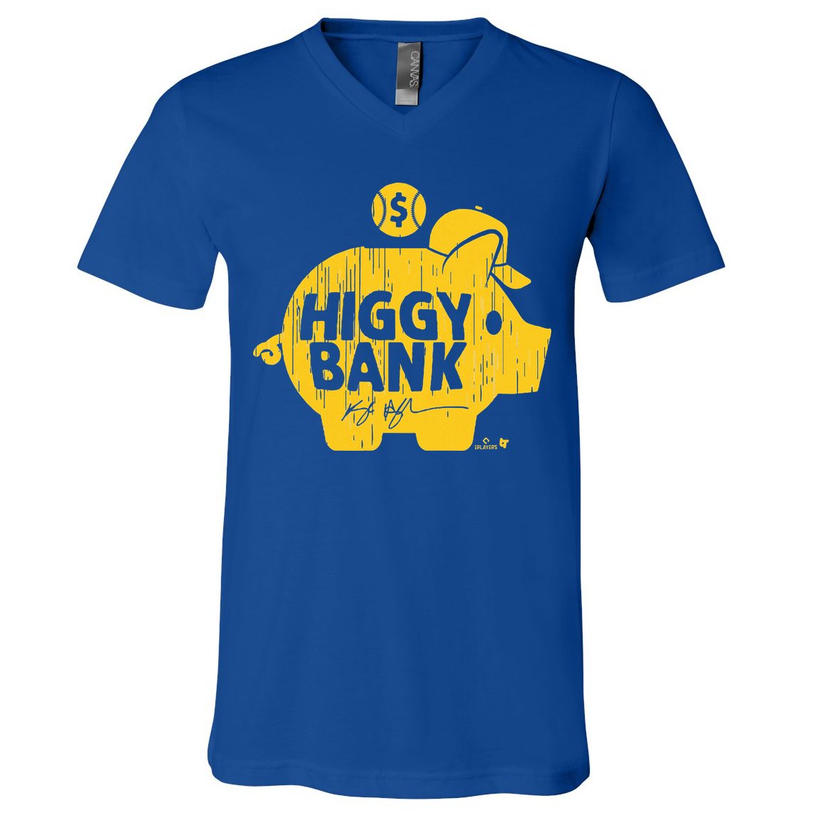 Kyle Higashioka Higgy Bank San Diego Baseball V-Neck T-Shirt