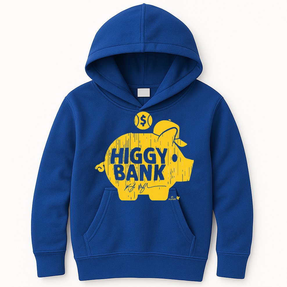 Kyle Higashioka Higgy Bank San Diego Baseball Kids Hoodie