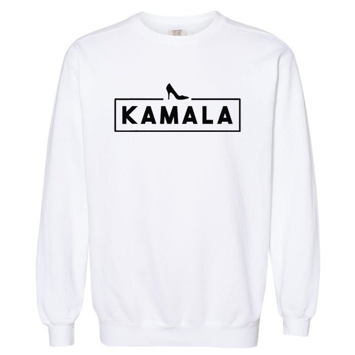 Kamala Harris High Heels Pump Shoe Garment-Dyed Sweatshirt