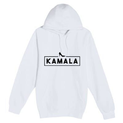 Kamala Harris High Heels Pump Shoe Premium Pullover Hoodie