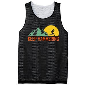 Keep Hammering Hiking Mountain Trail Mesh Reversible Basketball Jersey Tank