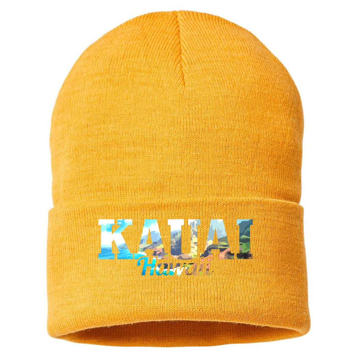 Kauai Hawaii Hawaiian Islands Surf Surfing Surfer Gift Cute Gift Sustainable Knit Beanie