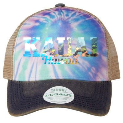 Kauai Hawaii Hawaiian Islands Surf Surfing Surfer Gift Cute Gift Legacy Tie Dye Trucker Hat