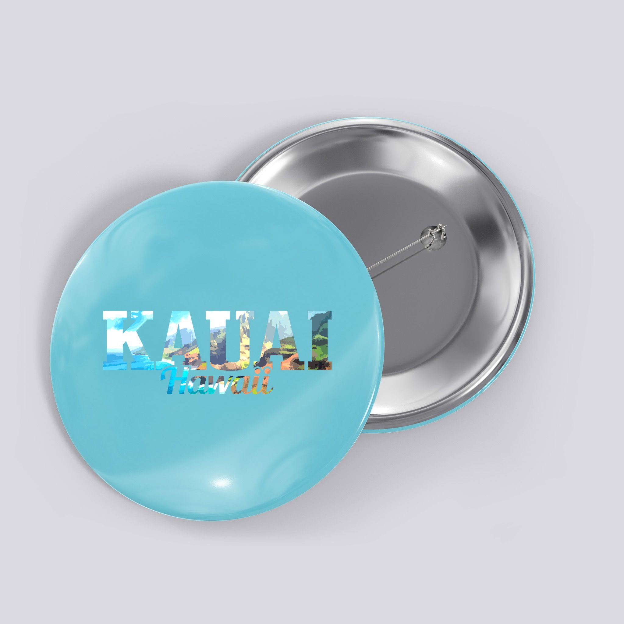 Kauai Hawaii Hawaiian Islands Surf Surfing Surfer Gift Cute Gift Button