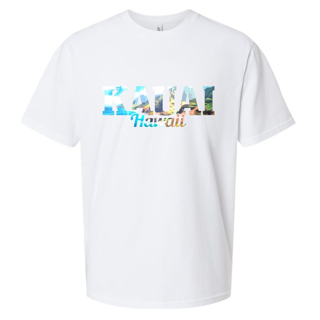 Kauai Hawaii Hawaiian Islands Surf Surfing Surfer Gift Cute Gift Sueded Cloud Jersey T-Shirt