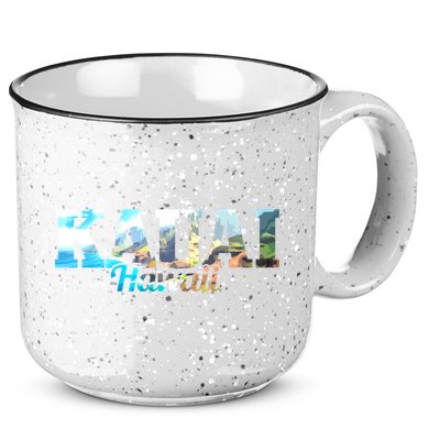 Kauai Hawaii Hawaiian Islands Surf Surfing Surfer Gift Cute Gift 15oz Campfire Ceramic Mug