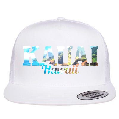 Kauai Hawaii Hawaiian Islands Surf Surfing Surfer Gift Cute Gift Flatbill Hat