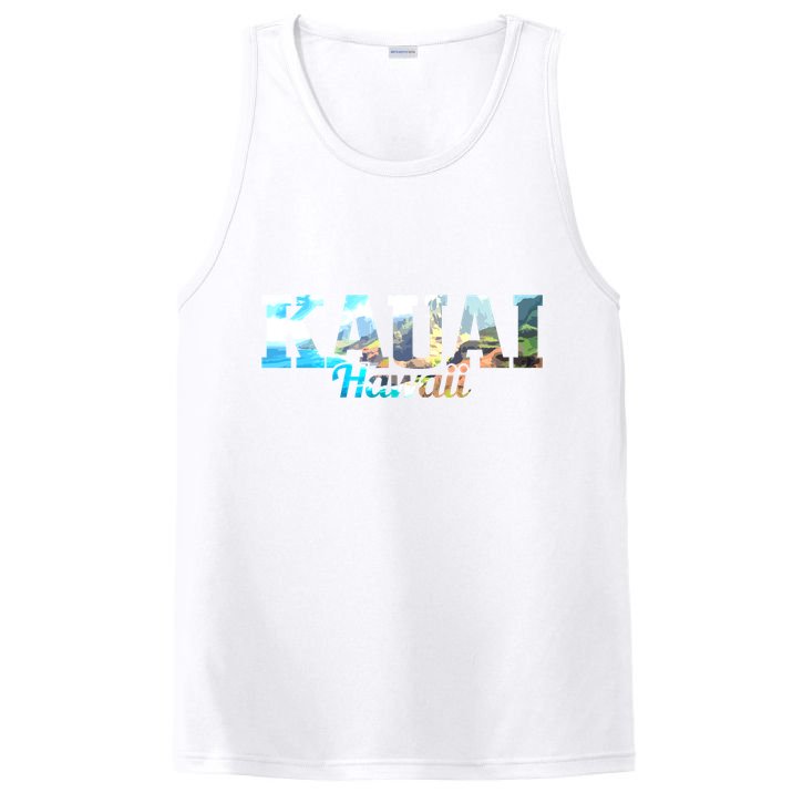 Kauai Hawaii Hawaiian Islands Surf Surfing Surfer Gift Cute Gift PosiCharge Competitor Tank