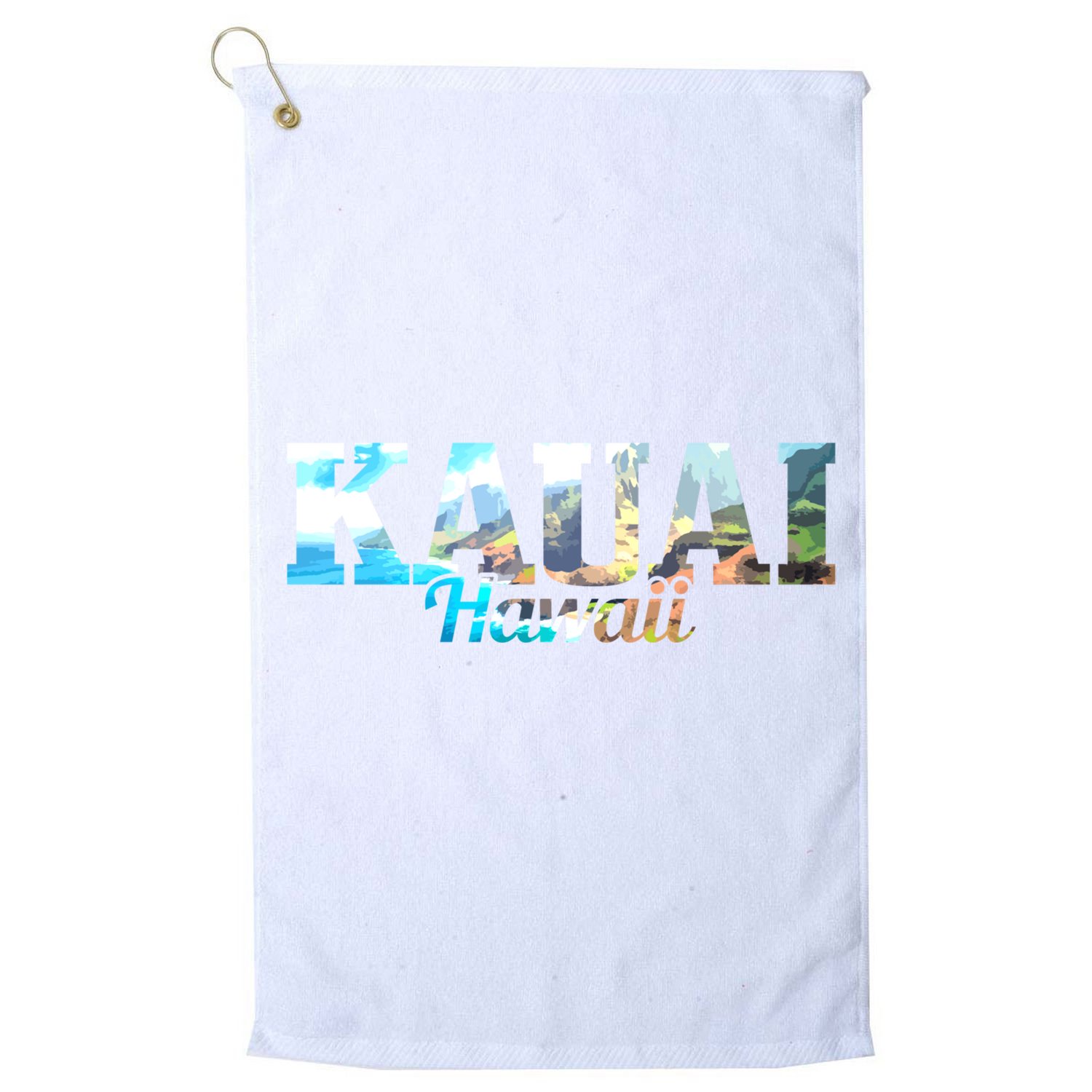 Kauai Hawaii Hawaiian Islands Surf Surfing Surfer Gift Cute Gift Golf Towel