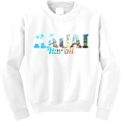 Kauai Hawaii Hawaiian Islands Surf Surfing Surfer Gift Cute Gift Kids Sweatshirt