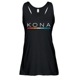 Kona Hawaii HI Retro Design Ladies Essential Flowy Tank