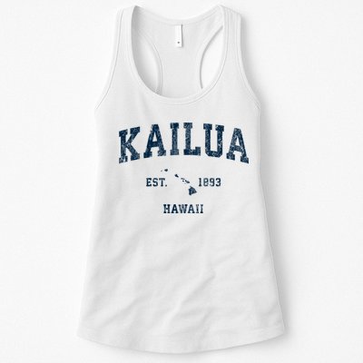 Kailua Hawaii Hi Vintage Sports Design Womens Tank Top