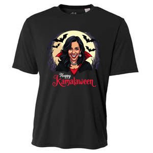 Kamala Harris Happy Kamalaween Pumpkin Ghost Vote Cooling Performance Crew T-Shirt