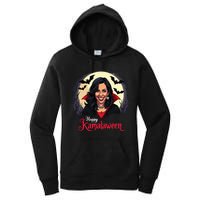 Kamala Harris Happy Kamalaween Pumpkin Ghost Vote Women's Pullover Hoodie